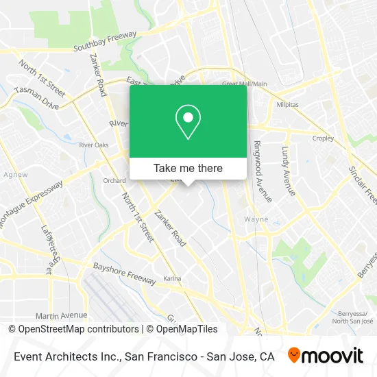 Event Architects Inc. map