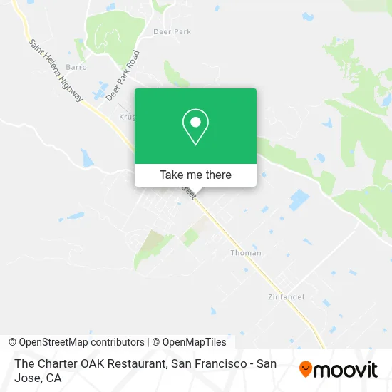 The Charter OAK Restaurant map