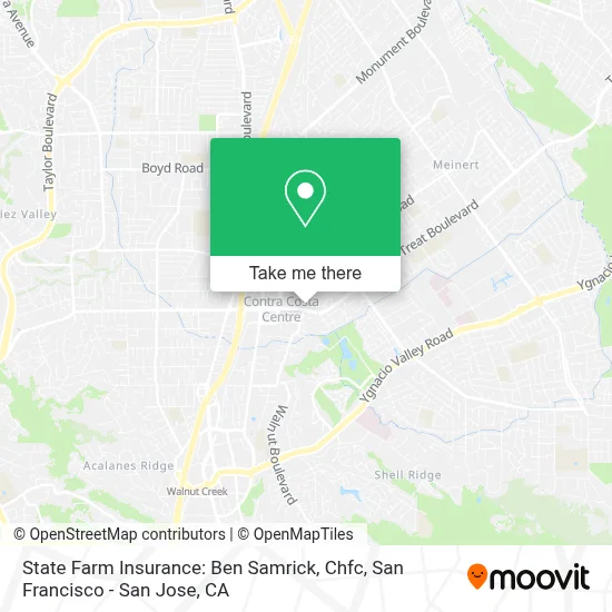 State Farm Insurance: Ben Samrick, Chfc map