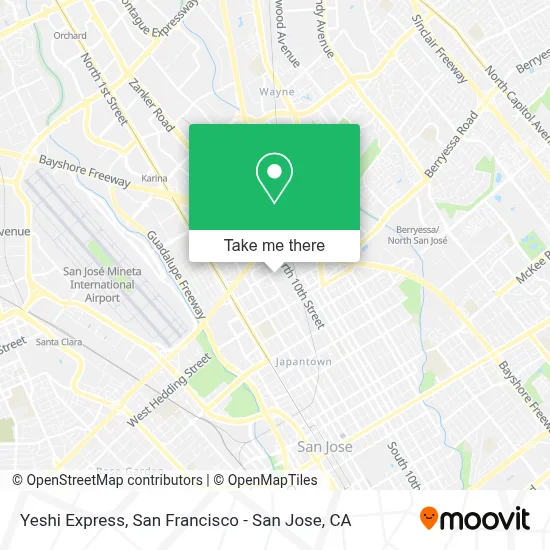 Yeshi Express map