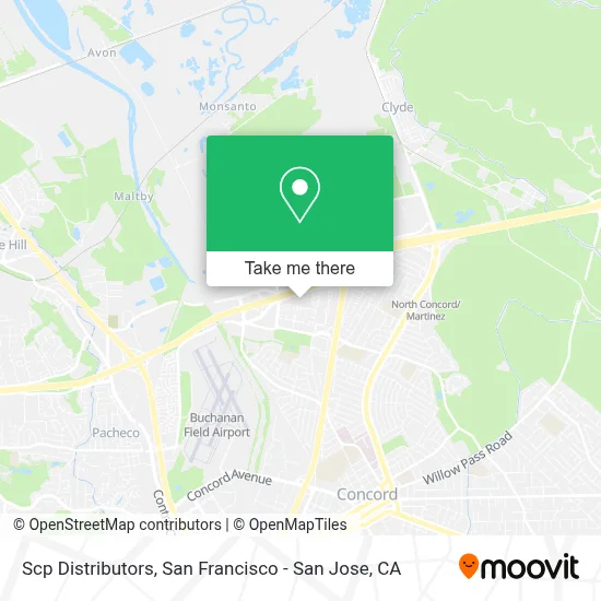 Scp Distributors map