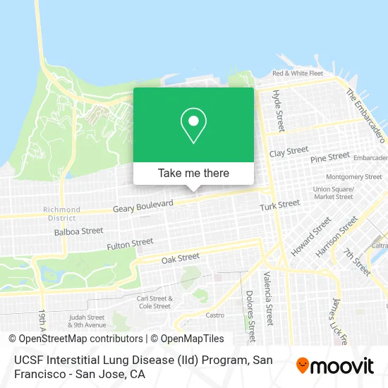 UCSF Interstitial Lung Disease (Ild) Program map