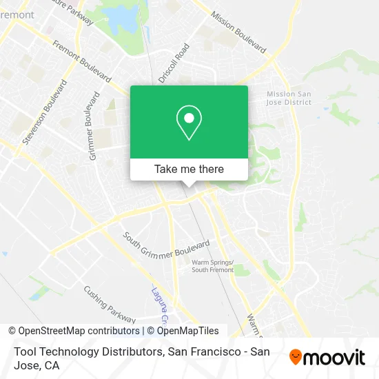 Tool Technology Distributors map