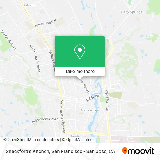 Shackford's Kitchen map