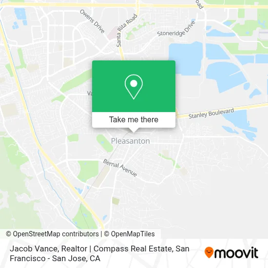 Jacob Vance, Realtor | Compass Real Estate map