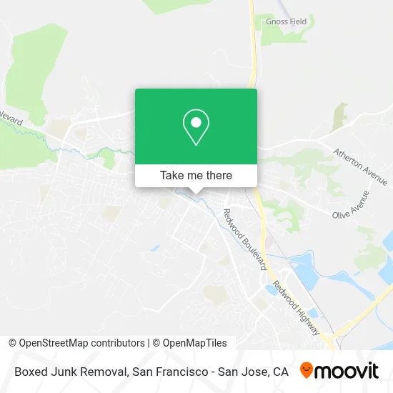 Boxed Junk Removal map