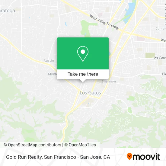 Gold Run Realty map