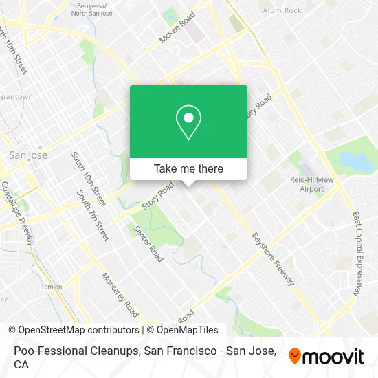 Poo-Fessional Cleanups map