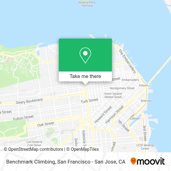 Benchmark Climbing map