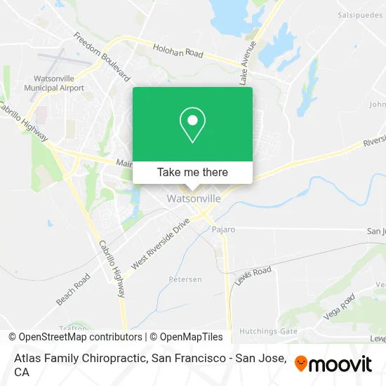 Atlas Family Chiropractic map
