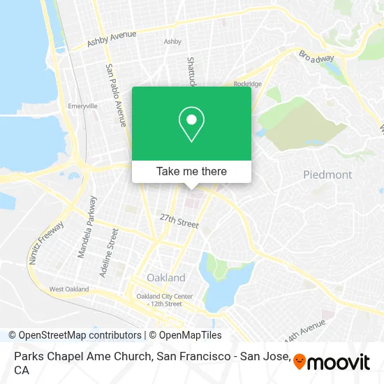 Parks Chapel Ame Church map