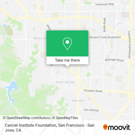 Cancer Institute Foundation map