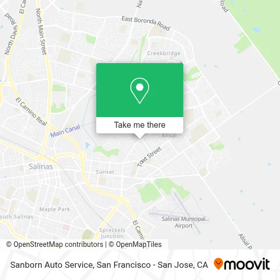 Sanborn Auto Service map