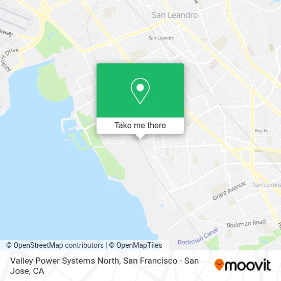 Valley Power Systems North map