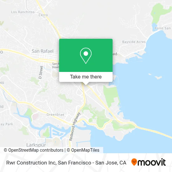 Rwr Construction Inc map