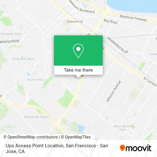 Ups Access Point Location map