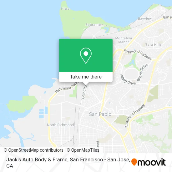 Jack's Auto Body & Frame map