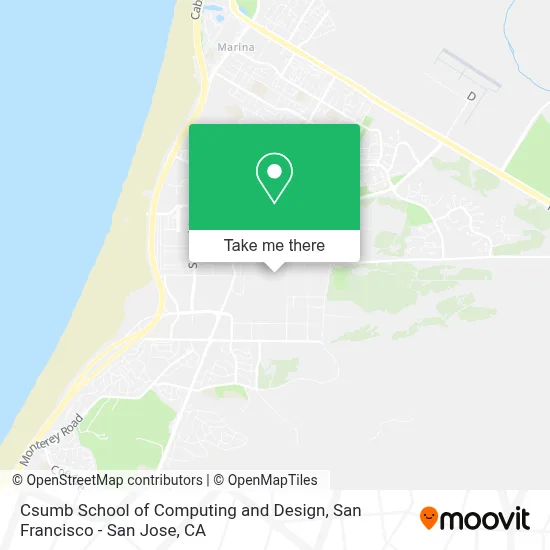 Csumb School of Computing and Design map