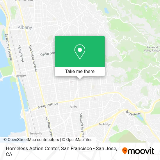 Homeless Action Center map
