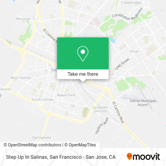 Step Up In Salinas map