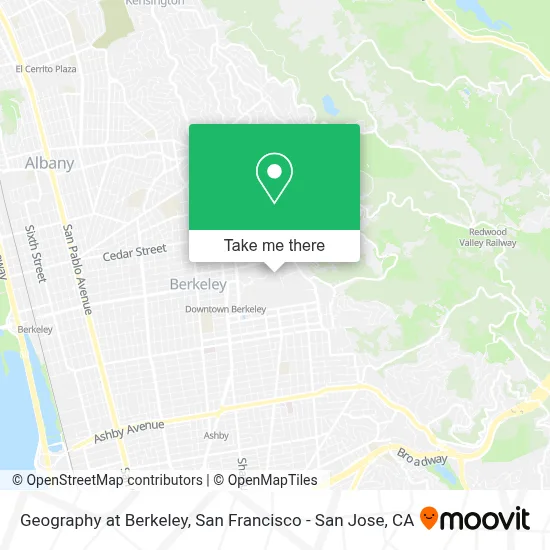 Geography at Berkeley map