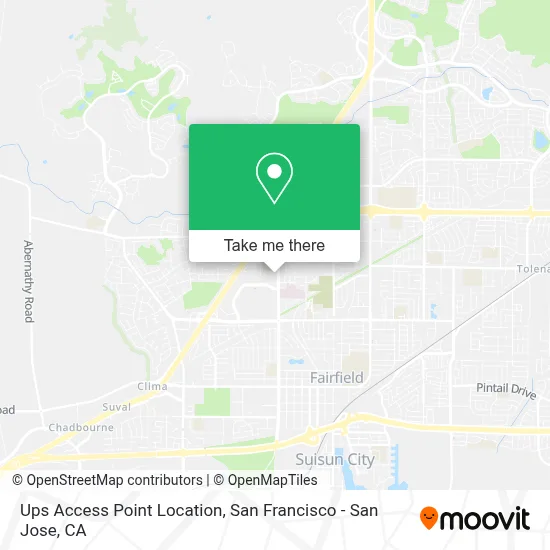 Ups Access Point Location map