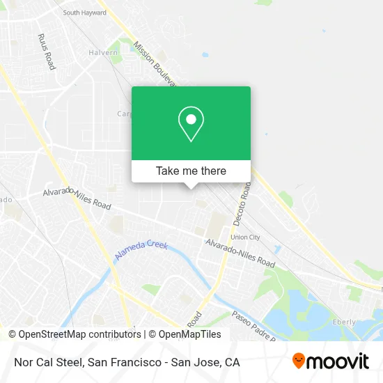 Nor Cal Steel map