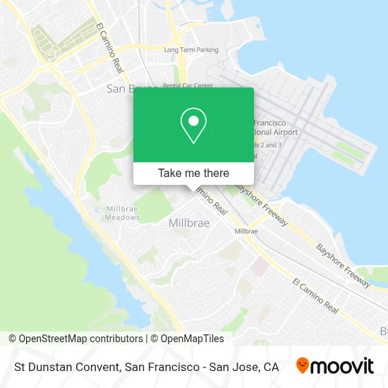 St Dunstan Convent map