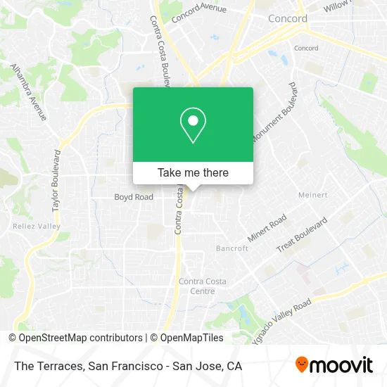 The Terraces map