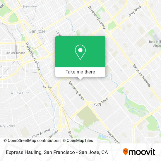 Express Hauling map