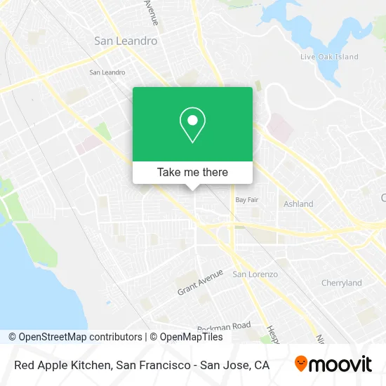 Red Apple Kitchen map