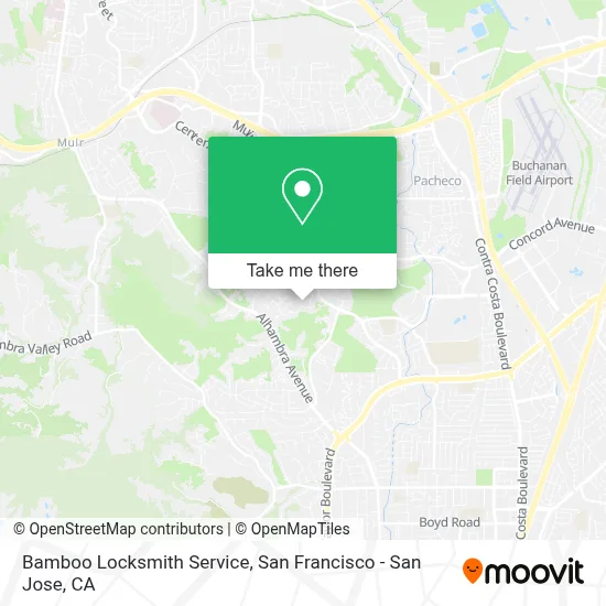Bamboo Locksmith Service map