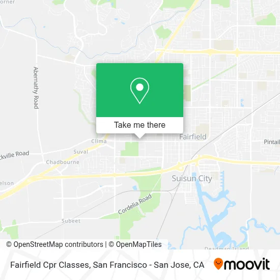 Fairfield Cpr Classes map