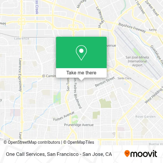 One Call Services map