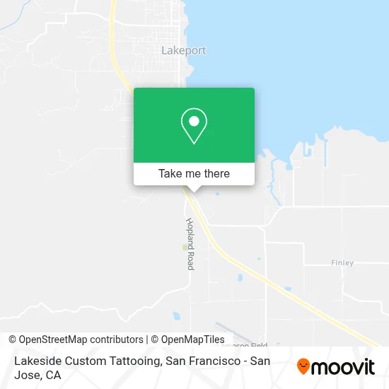 Lakeside Custom Tattooing map