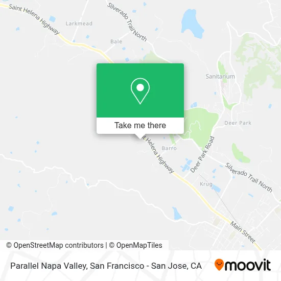 Parallel Napa Valley map