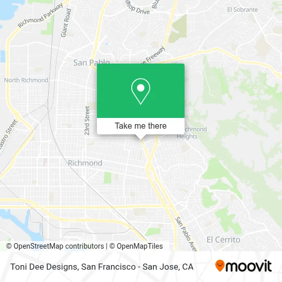 Toni Dee Designs map