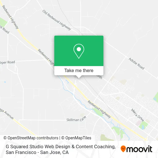 G Squared Studio Web Design & Content Coaching map