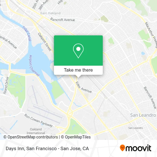 Days Inn map