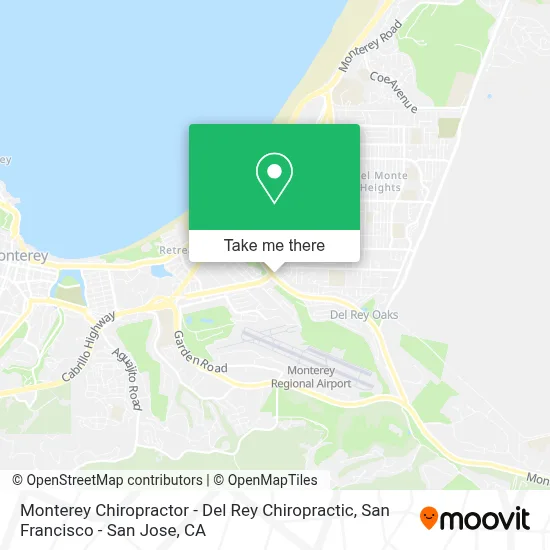 Monterey Chiropractor - Del Rey Chiropractic map