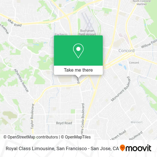 Royal Class Limousine map