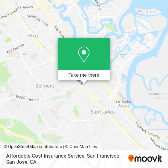 Affordable Cost Insurance Service map