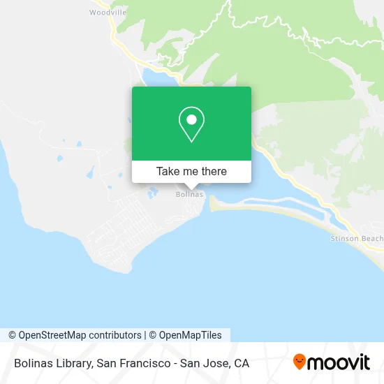 Bolinas Library map