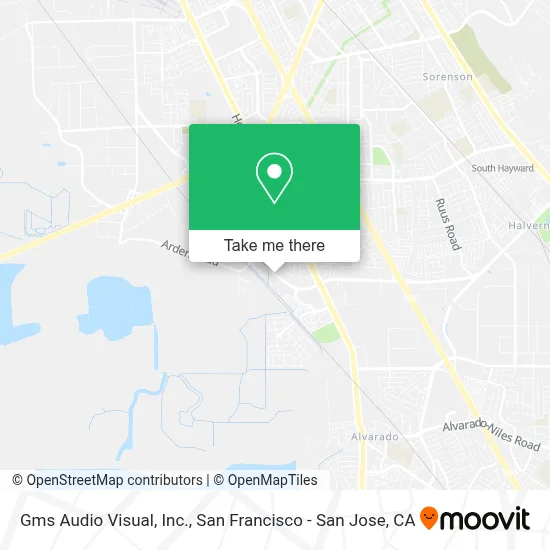 Gms Audio Visual, Inc. map
