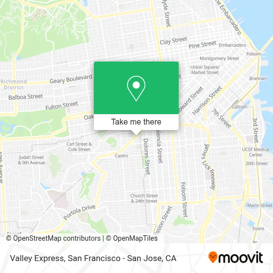 Valley Express map