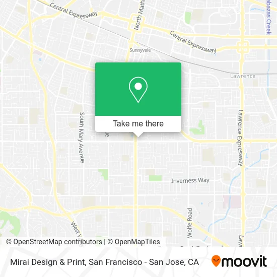 Mirai Design & Print map