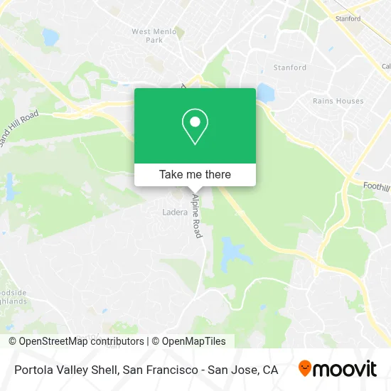 Portola Valley Shell map