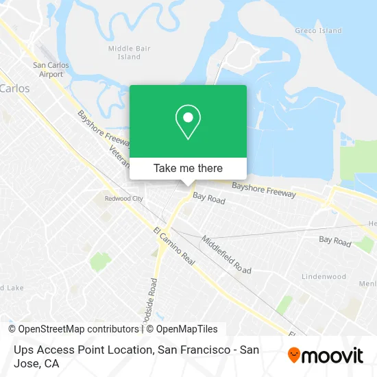 Ups Access Point Location map
