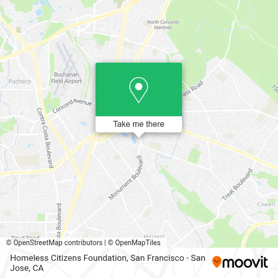 Homeless Citizens Foundation map