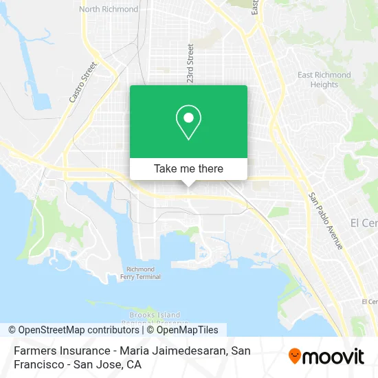 Farmers Insurance - Maria Jaimedesaran map